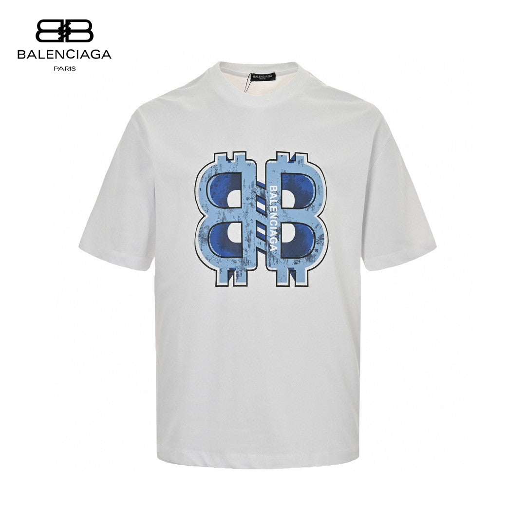 Ba*len*cia*ga bb logo t-shirt (white)