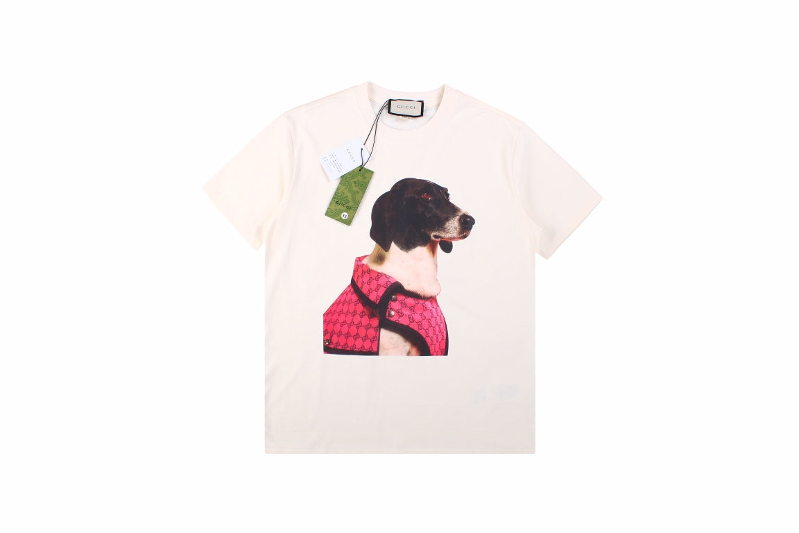 G*u*i dog print t-shirt