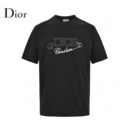 Dior Safety Pin Logo Black T-Shirt Primereps