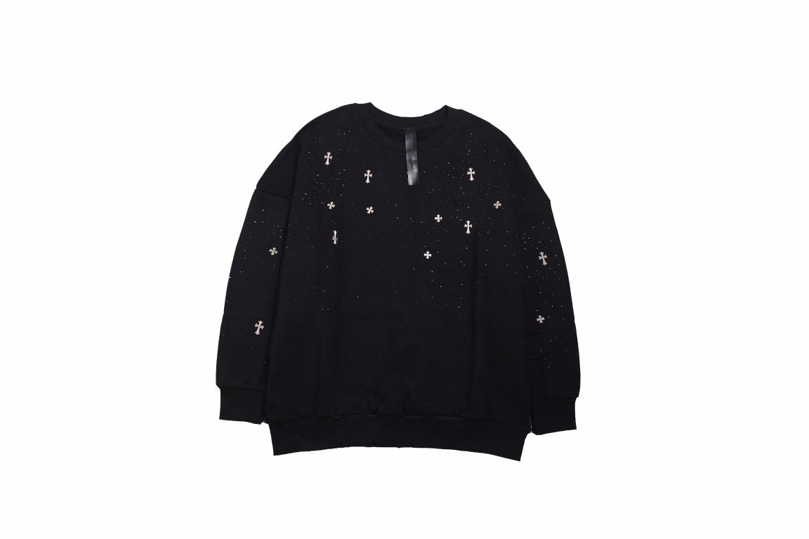 Ba*len*cia*ga embellished sweatshirt - black