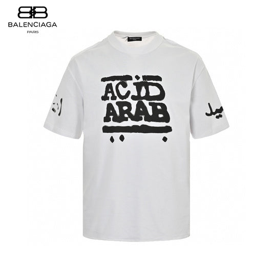 Balenciaga Acid Arab White T-Shirt  Primereps