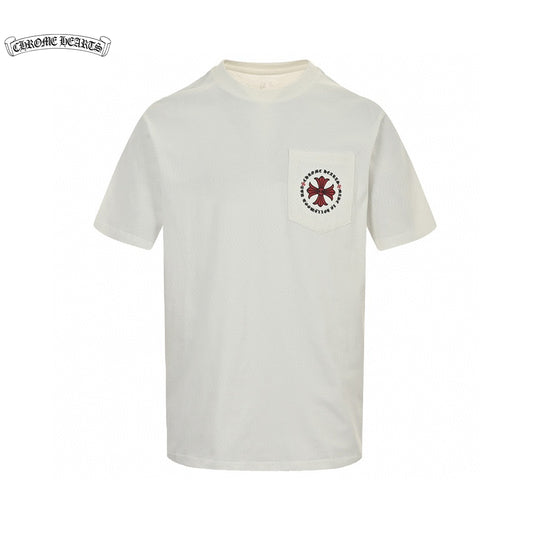 Gucci Hearts Floral Pocket White T-Shirt  Prmereps