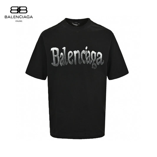 Balenciaga Gradient Logo T-Shirt (Black) Primereps