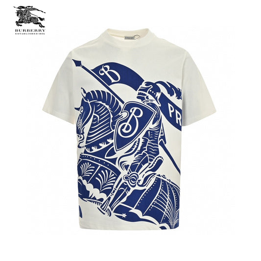 Burberry Knight Print T-Shirt (White) Primereps