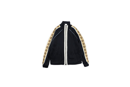 Gucci GG Logo Stripe Track Jacket - Black Primereps