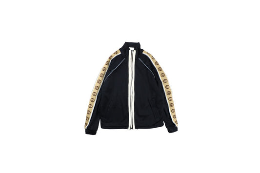 Gucci GG Logo Stripe Track Jacket - Black Primereps