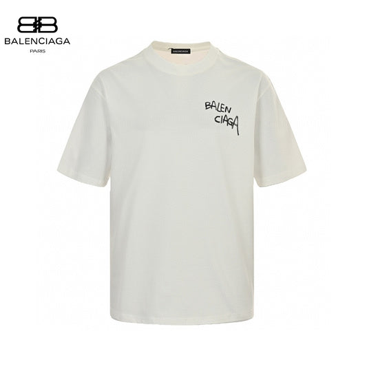 Balenciaga Graffiti Logo White T-Shirt Primereps