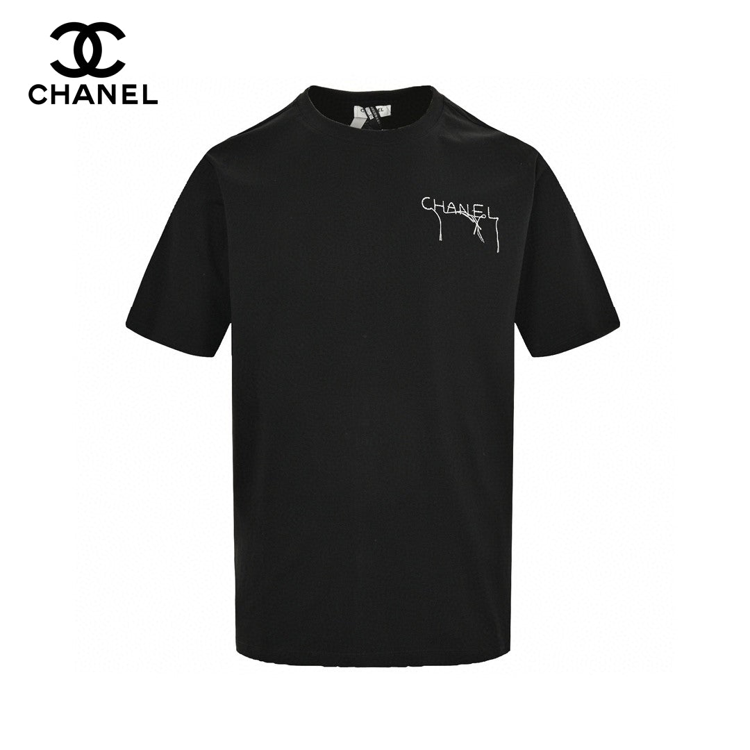 Chanel Logo T-Shirt (Black) Primereps