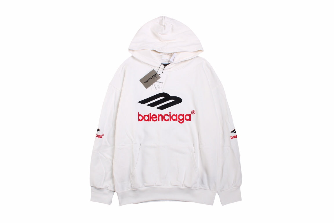 Ba*len*cia*ga white hoodie