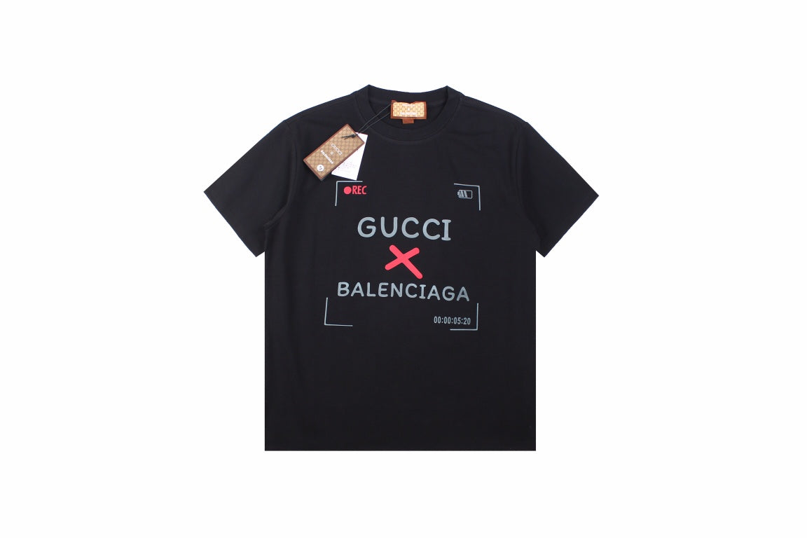 g*u*i x Ba*len*cia*ga collaboration t-shirt