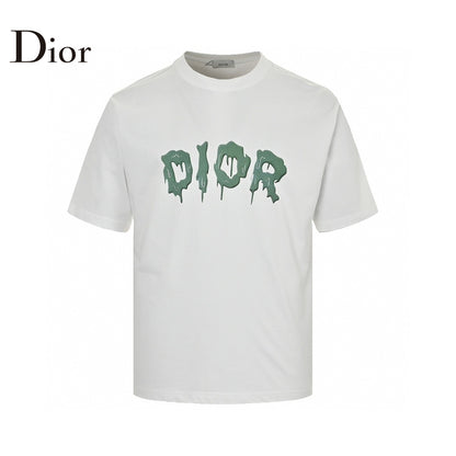 Dior Dripping Logo T-Shirt (White) Primereps