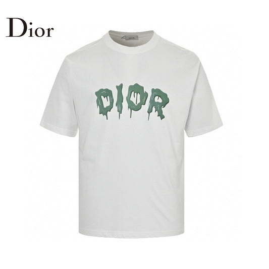 Dior Dripping Logo T-Shirt (White) Primereps