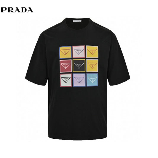 Prada Pop Art Logo T-Shirt (Black) Primereps