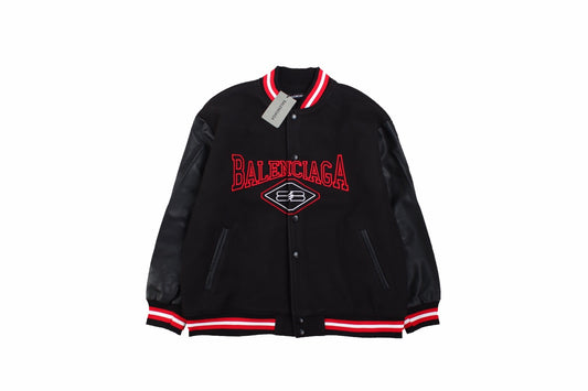 Balenciaga Black Varsity Jacket Primereps