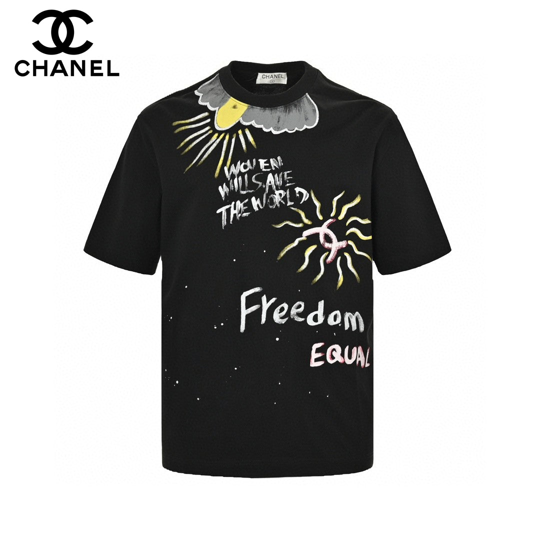 Chanel "Women Will Save The World" T-Shirt in Black Primereps