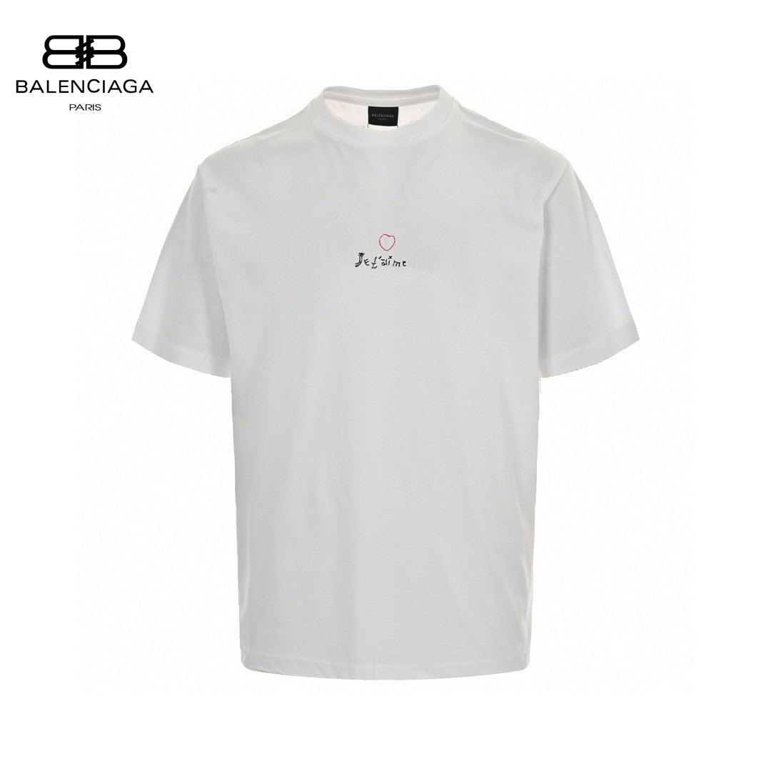 Balenciaga Je t'aime White T-Shirt Primereps