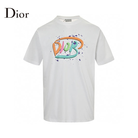 Dior Multicolor Logo White T-Shirt Primereps