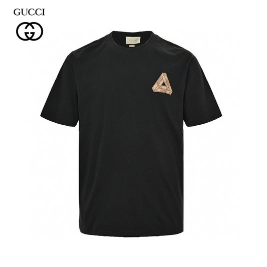 Gucci Triangle Logo Black T-Shirt Primereps