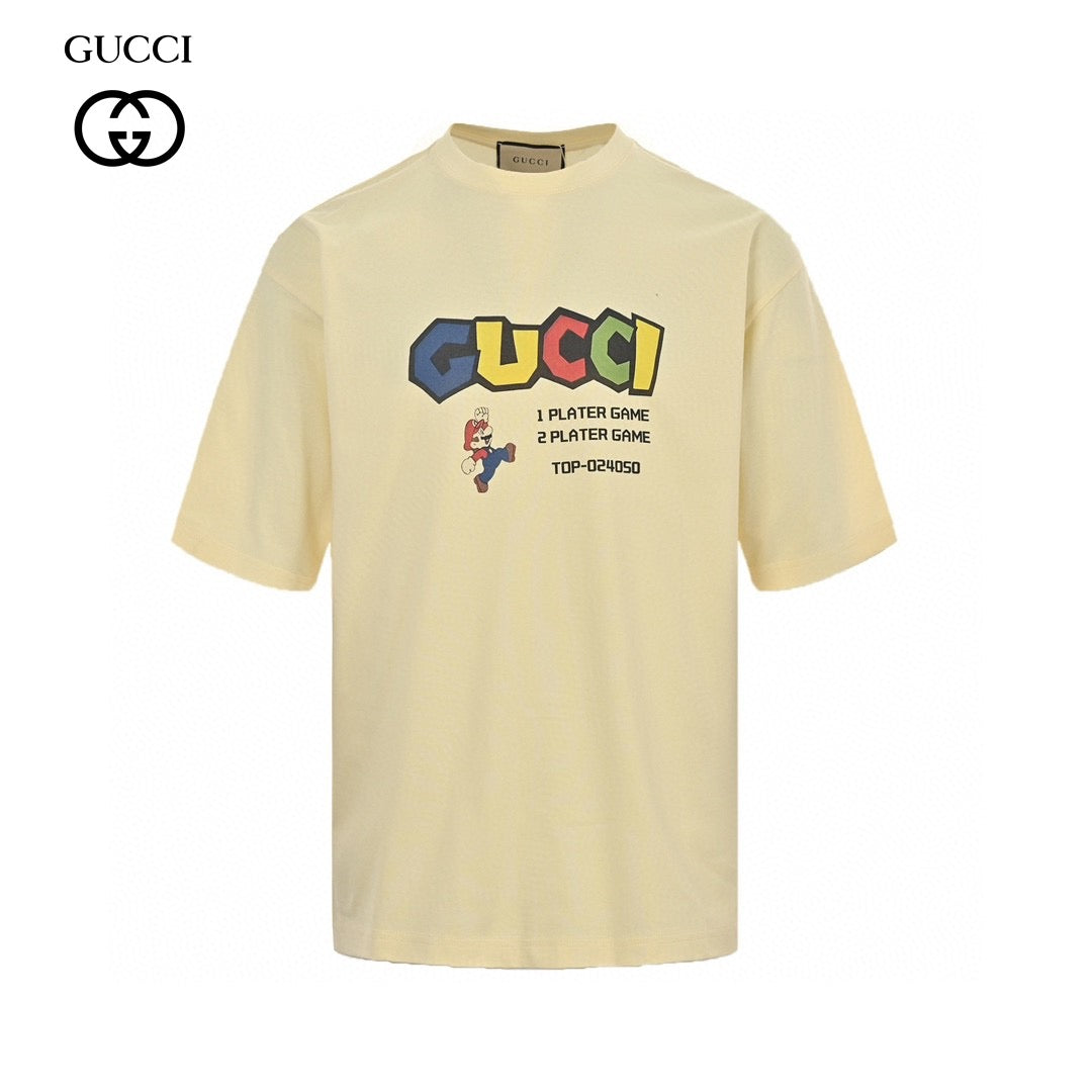 G*u*i retro game t-shirt (cream)