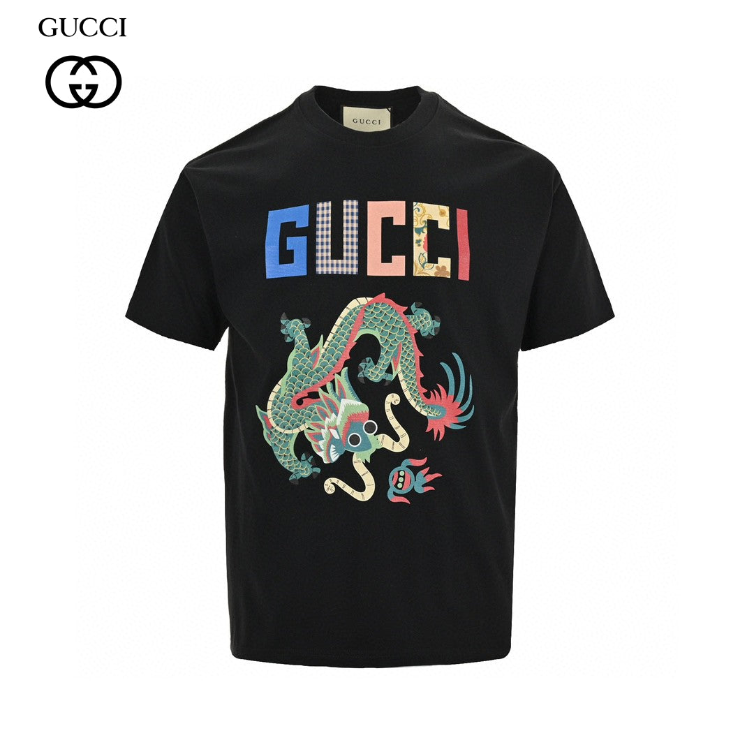 G*u*i dragon graphic t-shirt (black)