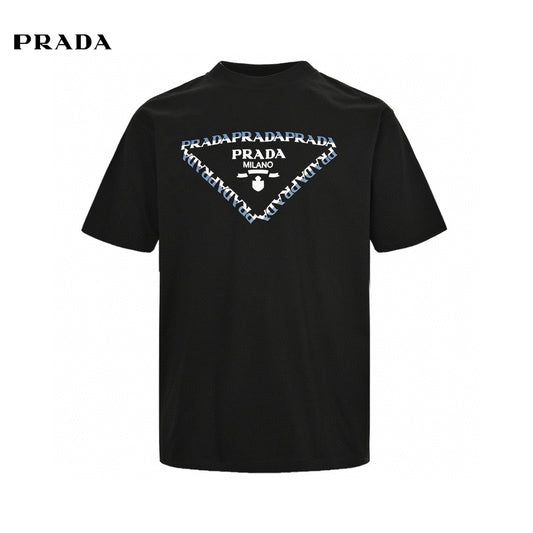  Prada Black T-Shirt with Logo Design Primereps