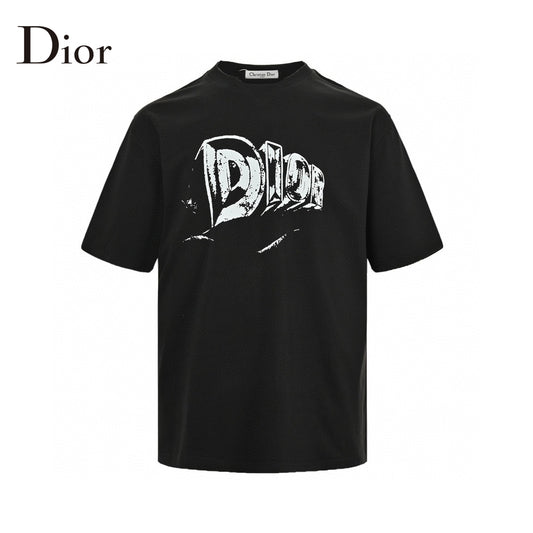 Dior Black T-Shirt with Bold Logo Primereps