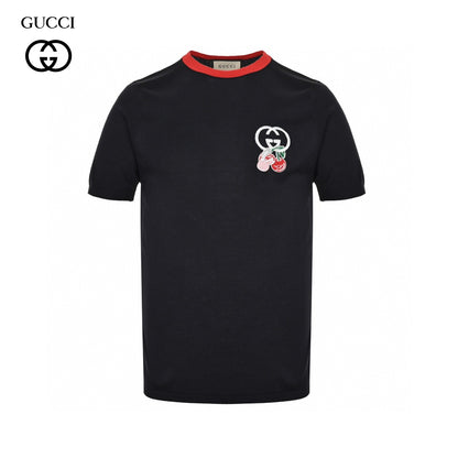 Gucci Cherry Embroidered T-Shirt Primereps