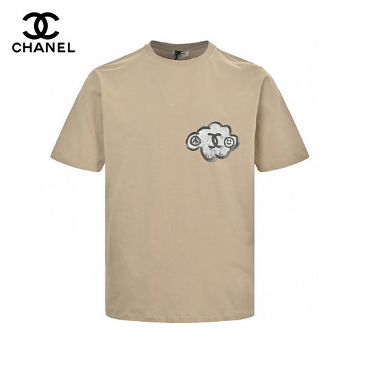 Chanel Cloud Logo T-Shirt in Beige Primereps