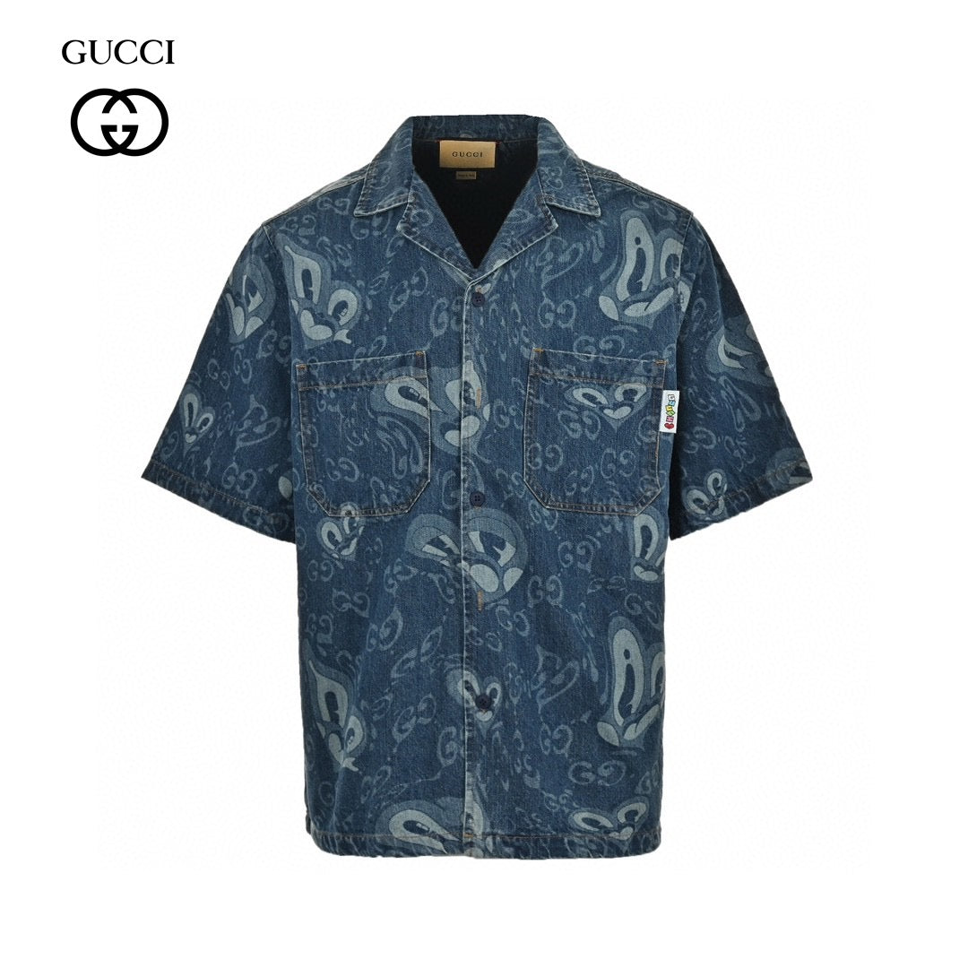 G*u*i denim shirt