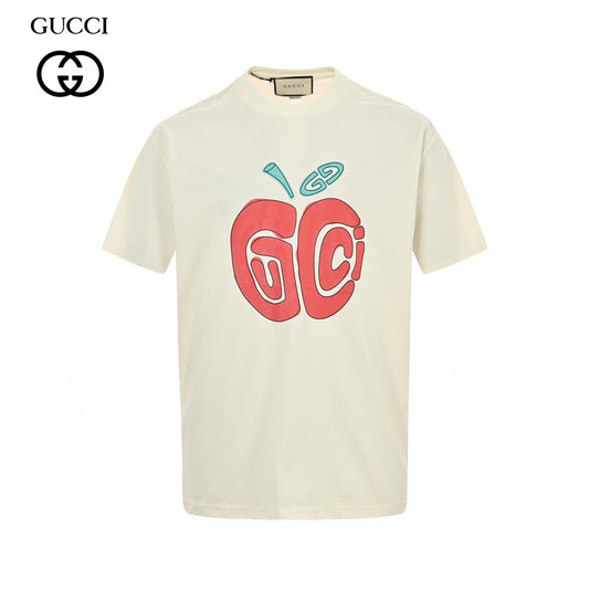 Gucci Apple Logo T-Shirt (White) Primereps