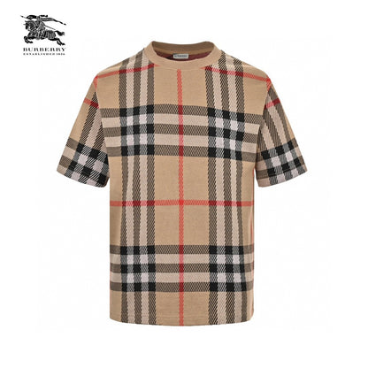 Burberry Beige Check T-Shirt Primereps