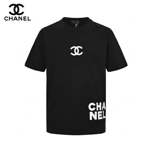 Chanel Double C Logo T-Shirt (Black) PRimereps