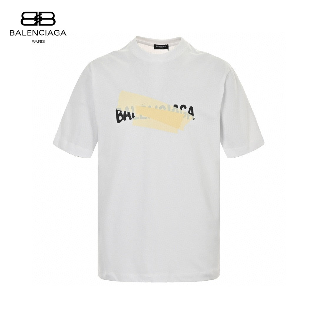 Ba*len*cia*ga tape logo t-shirt (white)