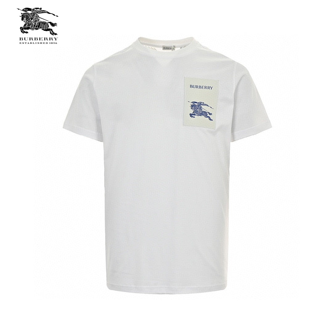 Burberry Embroidered Patch T-Shirt (White) Primereps