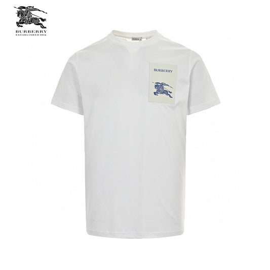 Burberry Embroidered Patch T-Shirt (White) Primereps