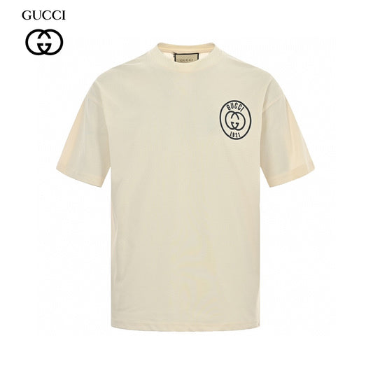 Gucci 1921 Logo Graphic T-Shirt (Beige) Primereps