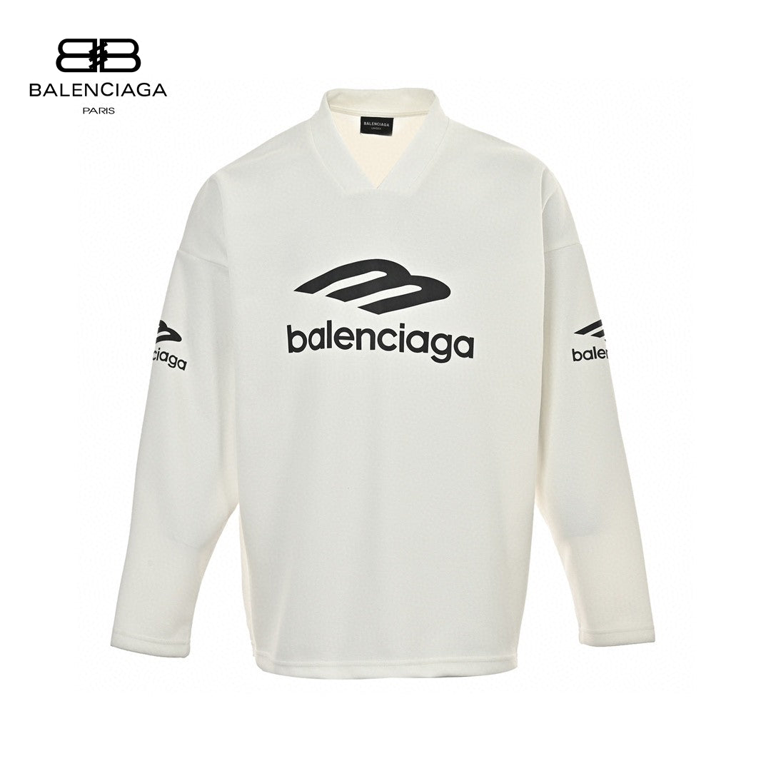 Balenciaga Long Sleeve Logo Shirt Primereps