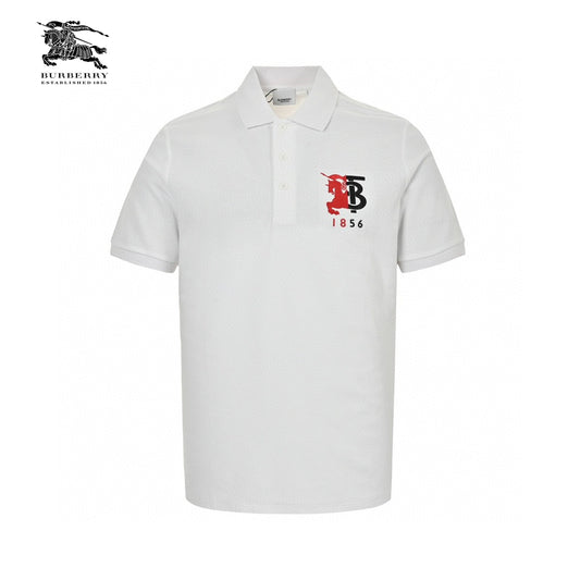 Burberry Monogram Logo Polo Shirt (White) Primereps