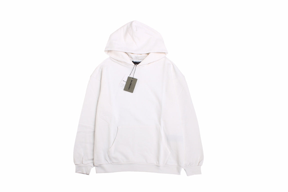 Ba*len*cia*ga white hoodie