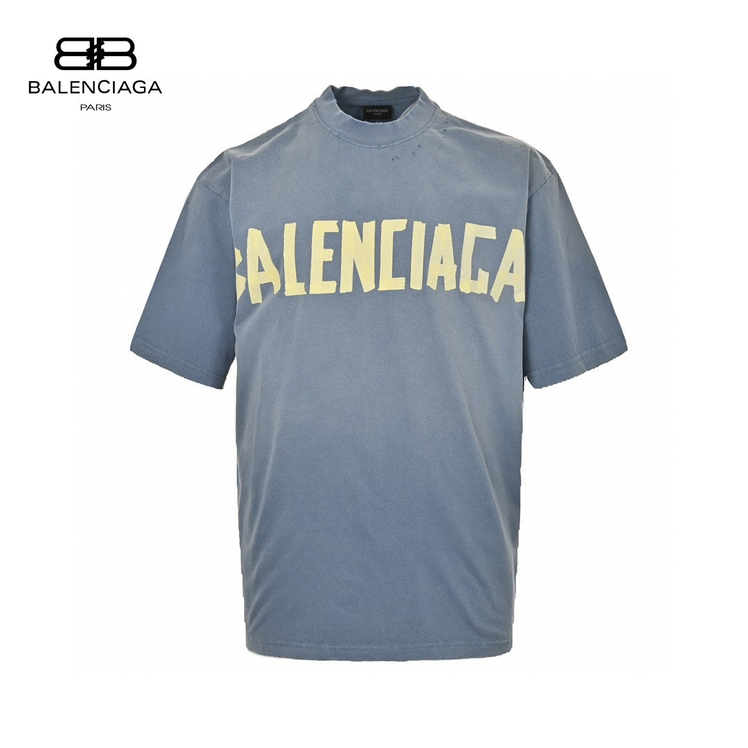 Ba*len*cia*ga vintage logo t-shirt (blue)