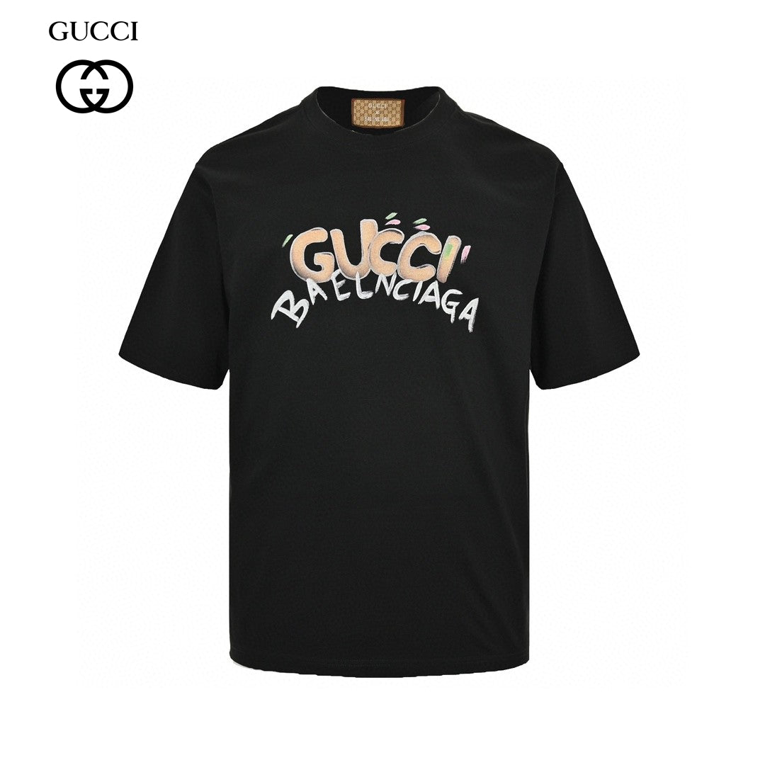 g*u*i x Ba*len*cia*ga collaboration t-shirt (black)