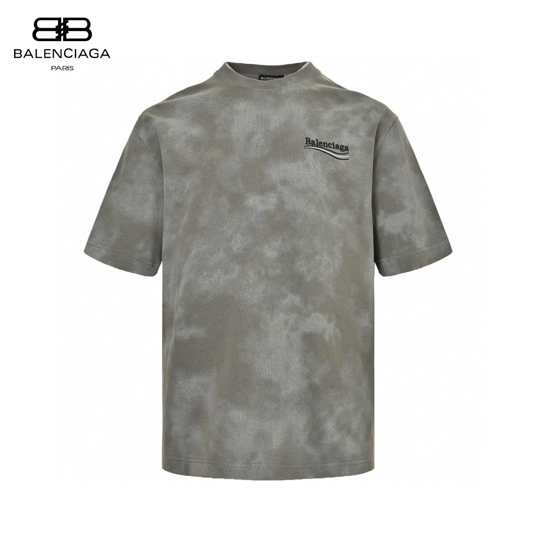 Balenciaga Grey Tie-Dye T-Shirt Primereps