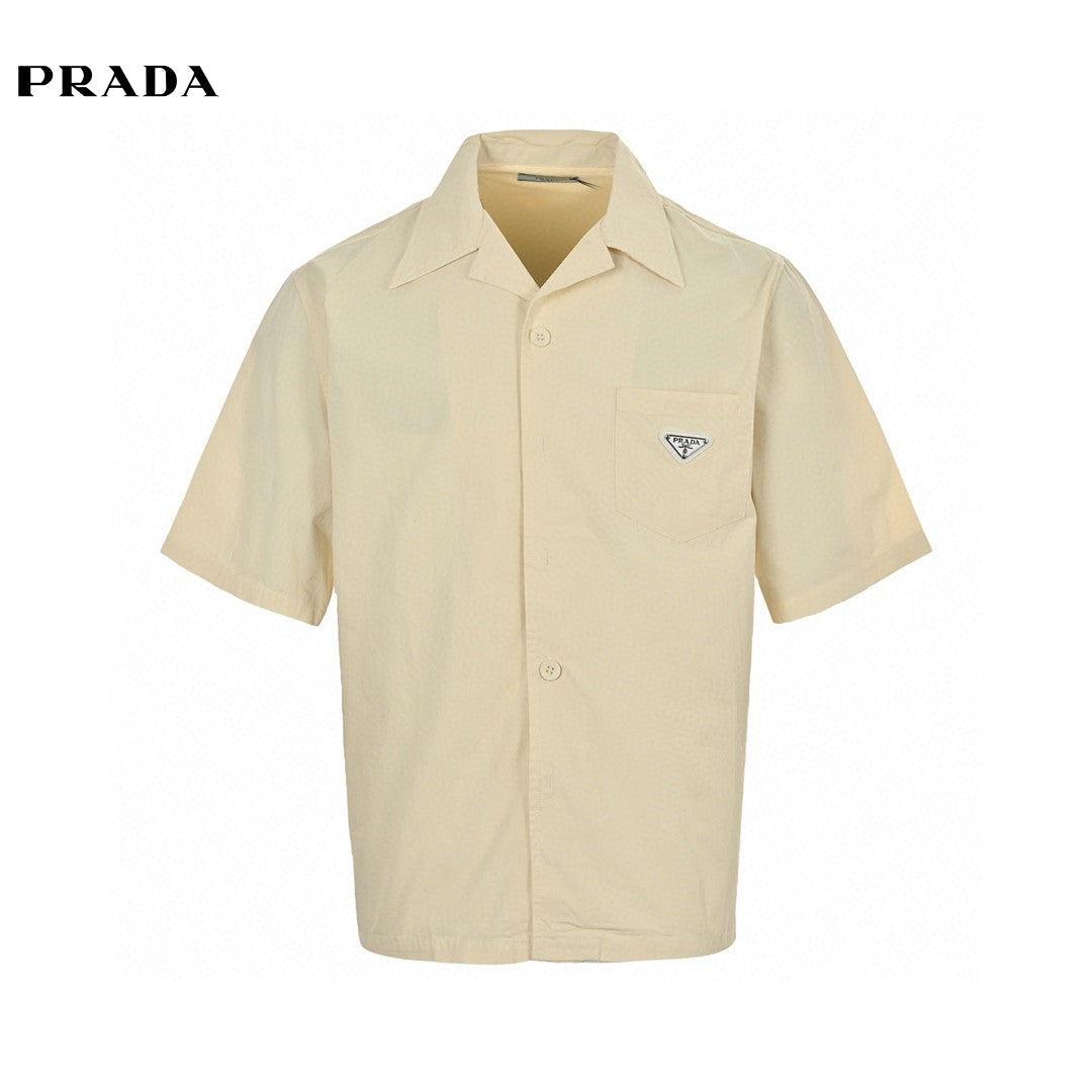 Prada Short-Sleeve Button-Up Shirt Primereps