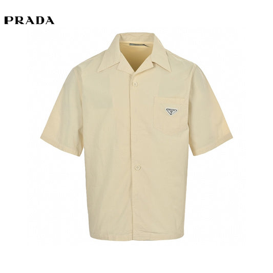 Prada Short-Sleeve Button-Up Shirt Primereps
