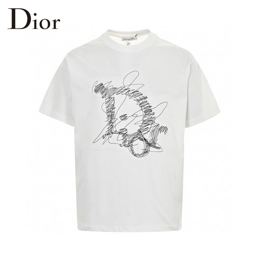 Dior Scribble Design T-Shirt Primereps