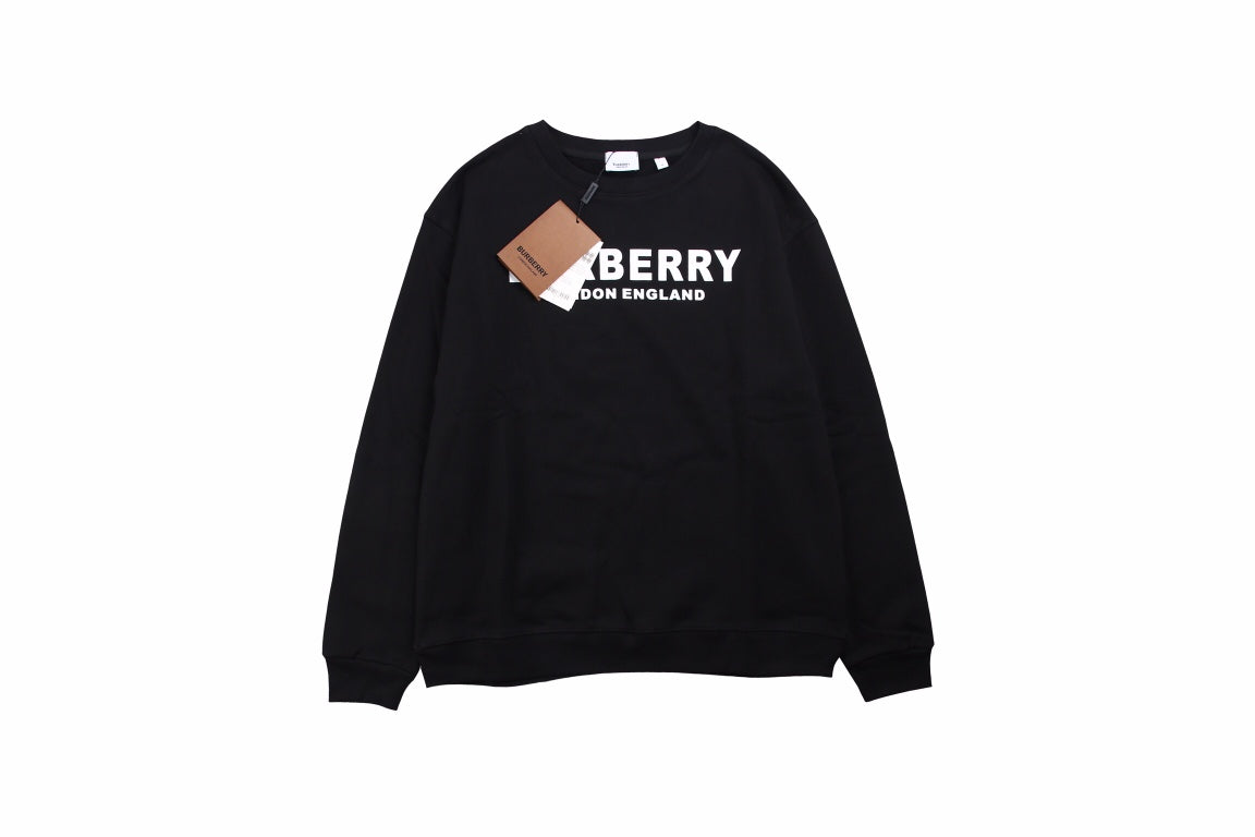 Burberry Black Sweatshirt with Logo Primereps