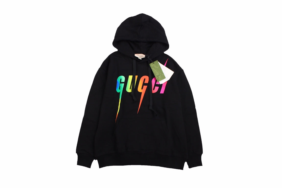 Gucci Rainbow Logo Hoodie Primereps