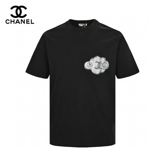 Chanel Cloud Logo T-Shirt in Black Primereps