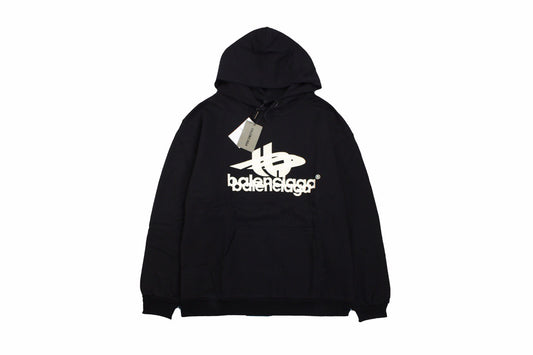 Balenciaga Black Graphic Hoodie Primereps