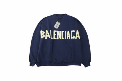 Balenciaga Navy Blue Crewneck Primereps